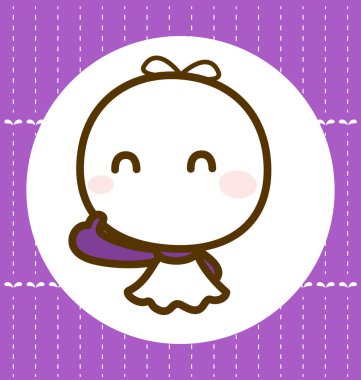 Teru teru bouzu : Yağmur Bebek, Vektör illüstrasyon