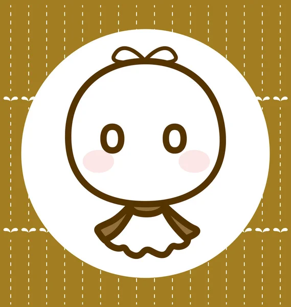 Teru Teru Bouzu Muñeca Lluvia Ilustración Vectorial — Vector de stock