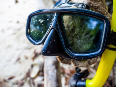 dalış Şnorkel ve Maske Sahilde Izole