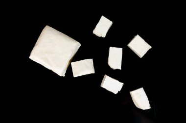 Fasulye tofu blok yumuşak sağlıklı taze beyaz sebze soya protein  