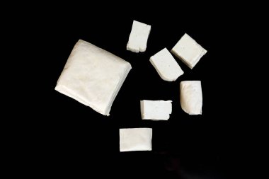 Fasulye tofu blok yumuşak sağlıklı taze beyaz sebze soya protein  