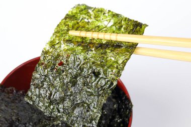 Derin Kızarmış Yeşil Yosun İnce Cips Gevrek Snack 