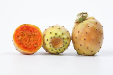 Sarı Turuncu Kaktüs Meyve Dikenli Dikenli Armut Sulu 