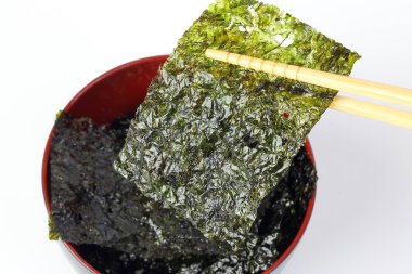 Derin Kızarmış Yeşil Yosun İnce Cips Gevrek Snack 