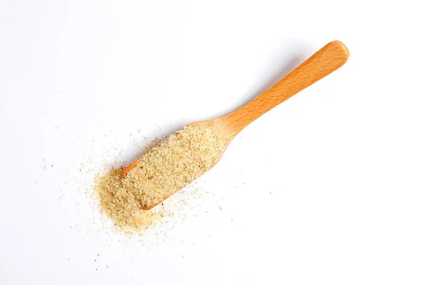 Psyllium Husk Isobgol beyaz arka plan üzerinde 