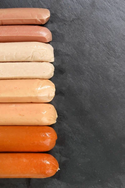 Kolbász Hazugság Hotdog Csirke Marhahús Bárány Verity Mix — Stock Fotó