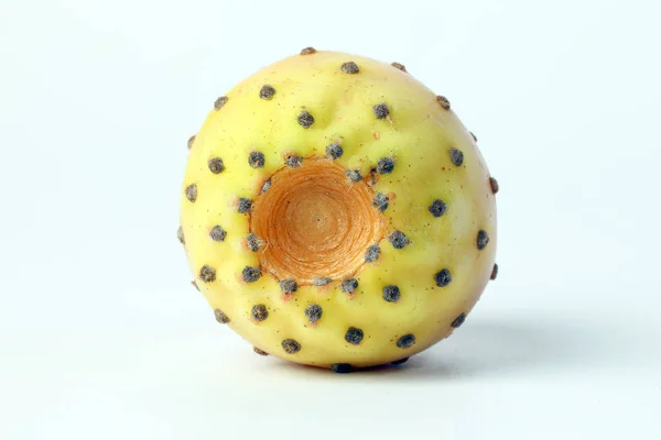 Žlutý Pomerančový Kaktus Ovoce Pichlavé Hruškové Trny Šťavnaté — Stock fotografie