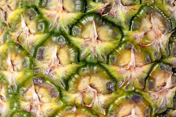 Ananas Ganze Raue Haut Scheiben Geschnitten — Stockfoto