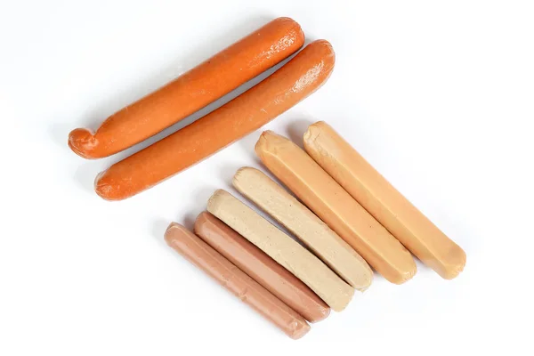 Kolbász Hazugság Hotdog Csirke Marhahús Bárány Verity Mix — Stock Fotó