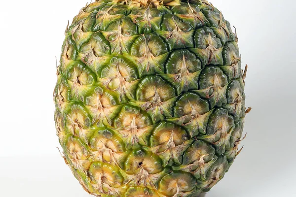 Ananas Ganze Raue Haut Scheiben Geschnitten — Stockfoto