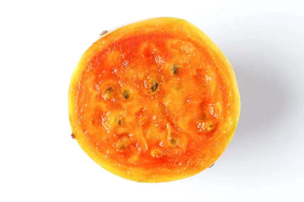 Gul Apelsinkaktus Frukt Prickly Päron Taggig Saftig — Stockfoto