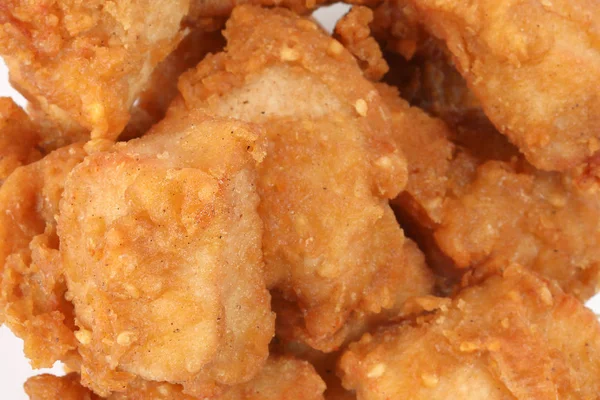 Alas Pollo Frito Profundo Bombón Nuggets Palomitas Maíz Sobre Fondo —  Fotos de Stock