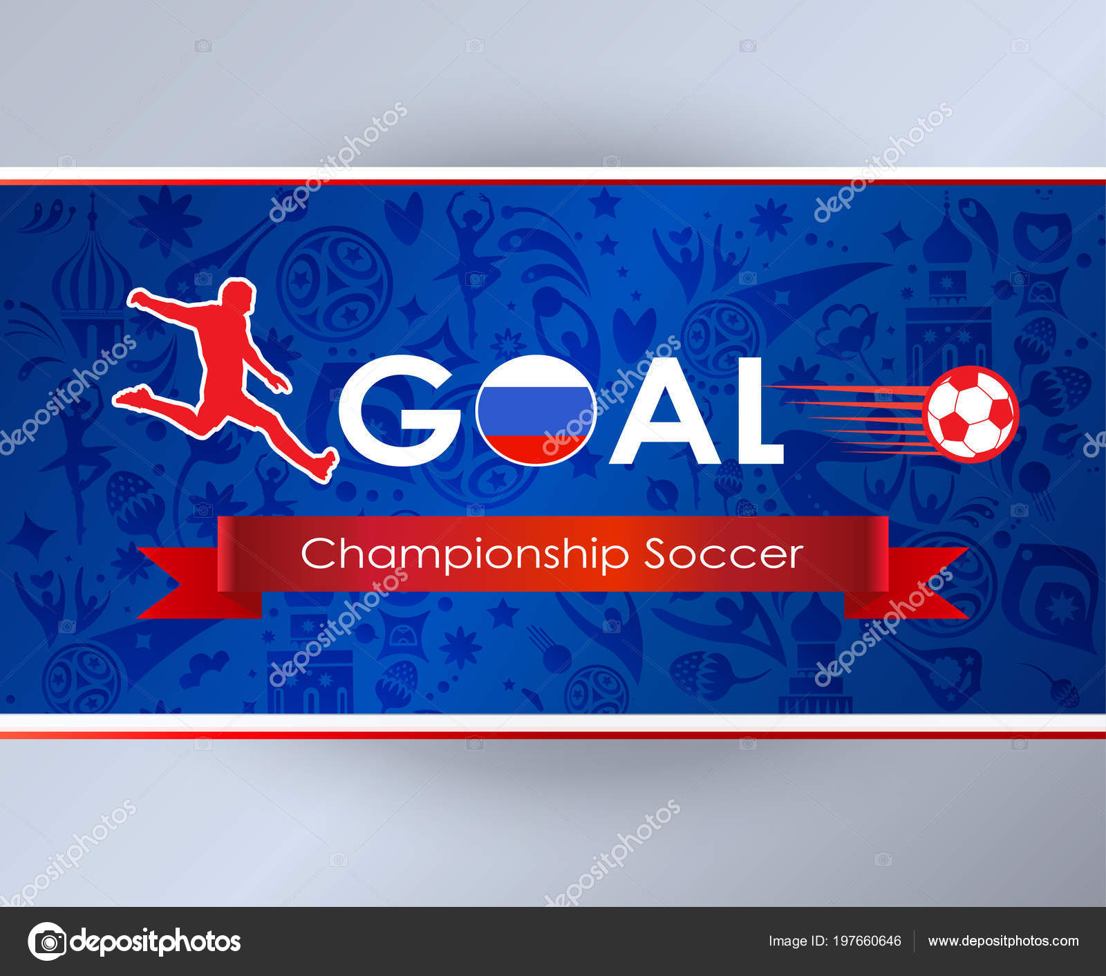 Goal Soccer Concept Design Banner Football 18 Russia World Cup Vector Image By C Sofiartmedia Gmail Com Vector Stock