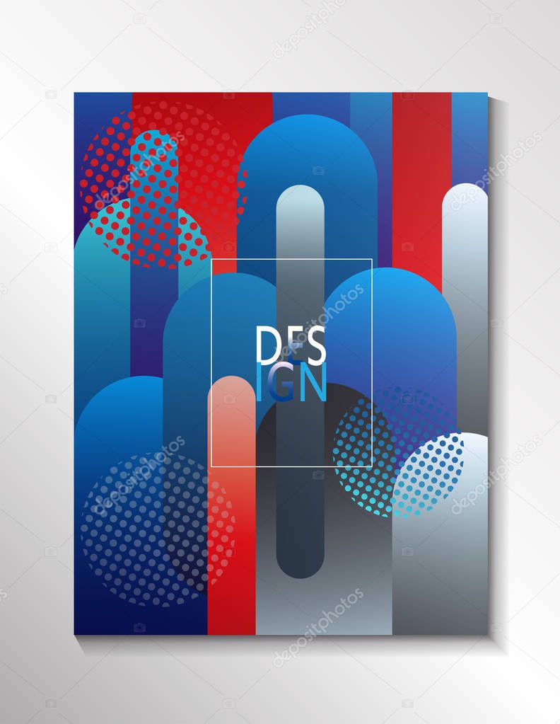 2018 World Cup Russia Soccer international competition abstract brochure covers, banners, posters, sign. Dynamic concept modern design, sports, football symbols, soccer ball, award cup, russian tricolor flag, folk art pattern vector illustration