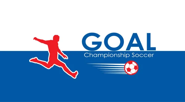 Futebol 2018 Copa Mundo Russo Fundo Abstrato Torneio Futebol Banner — Vetor de Stock