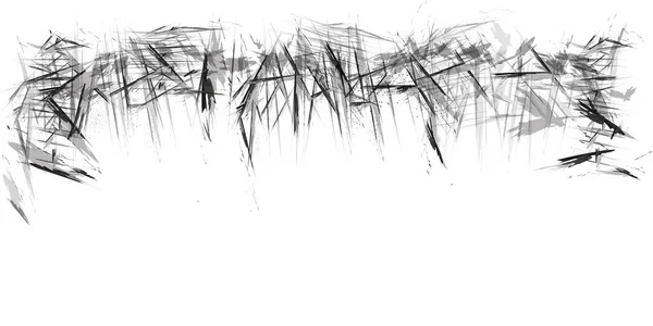 Pop Art Black White Distress Grunge Brush Lines Texture Cartoon — Stock Vector