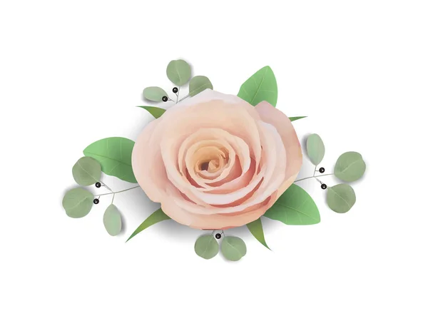 Convite Casamento Floral Convite Elegante Obrigado Rsvp Date Duche Nupcial — Vetor de Stock