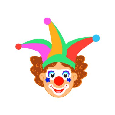 Komik palyaço maskesi simgesi desen, mutlu Purim Festivali Yahudi tatil çocuklar parti, modern tasarım kavramı karnaval arka plan havai fişek, şenlikli, maske, hamantaschen çerezleri yıldız geleneksel semboller şablon kartı - vektör, karnaval Brezilya, doğum günü 