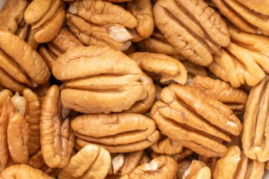 Kabuklu ceviz, üst manzara, makro.