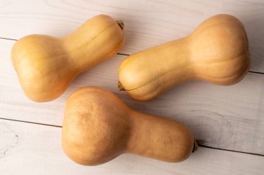 Olgun tatlı balkabakları, üst manzara, makro