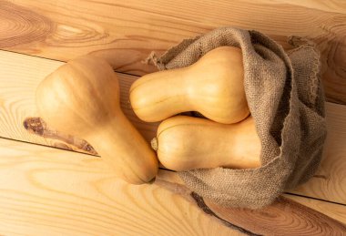 Olgun tatlı balkabakları, üst manzara, makro