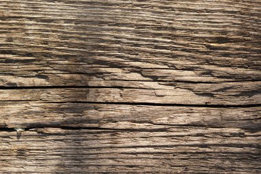 Eski doğal kalıplı ahşap doku arka plan yüzeyi. Grunge yüzey kırsal ahşap masa üstü görüntüsü