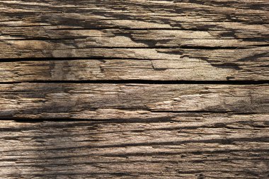 Eski doğal kalıplı ahşap doku arka plan yüzeyi. Grunge yüzey kırsal ahşap masa üstü görüntüsü