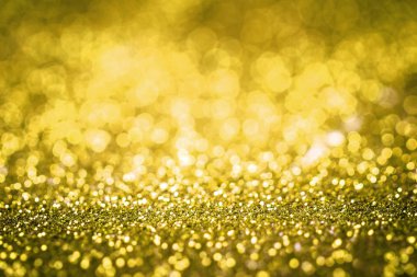 Sarı glitter doku Noel ya da Sevgililer günü geçmiş. Makro çekim