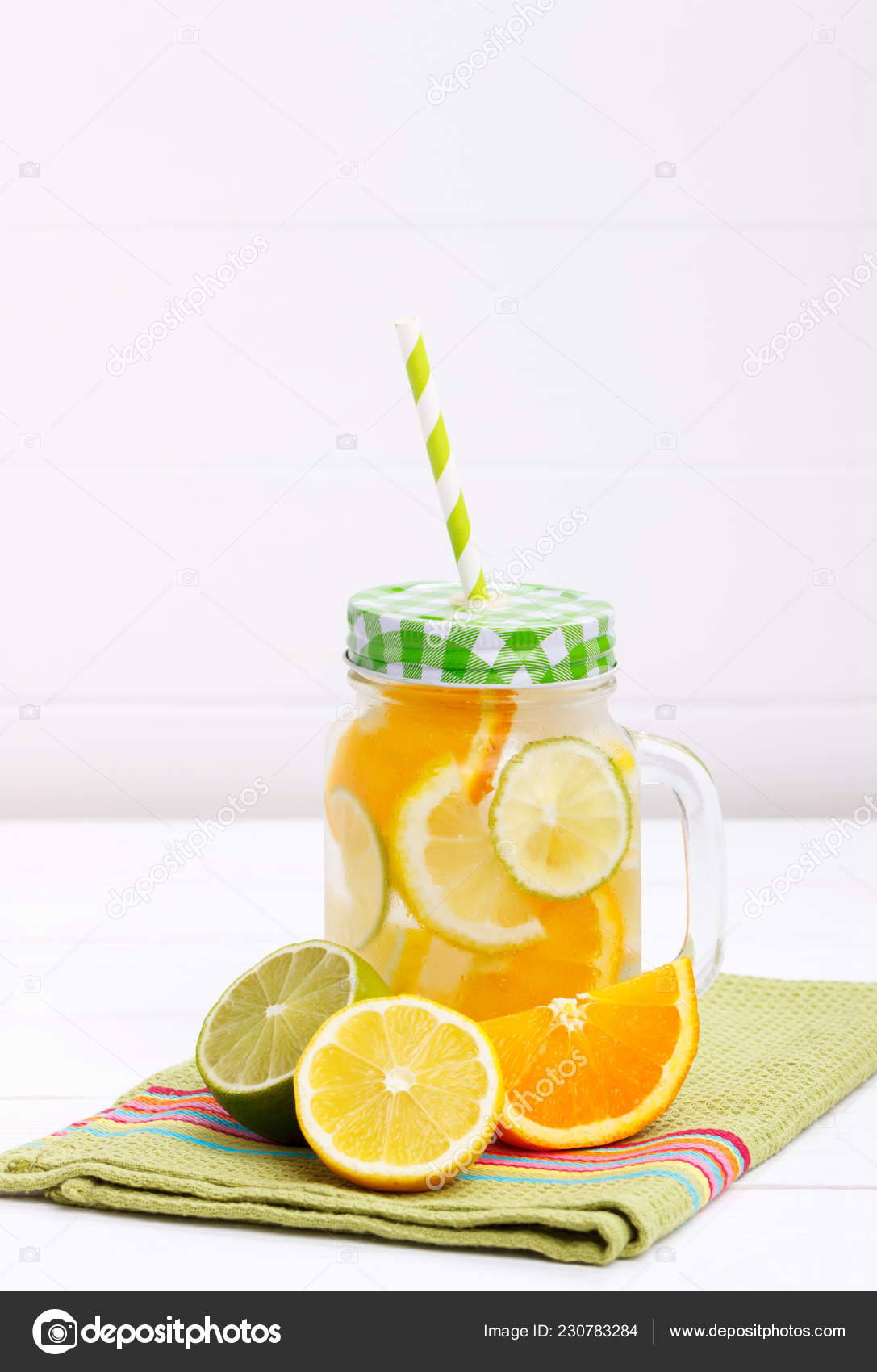 Citrus Lemonade Infused Water Lemon Lime Orange Healthy Detox Drink Stock Photo Image By C Lana M 230783284