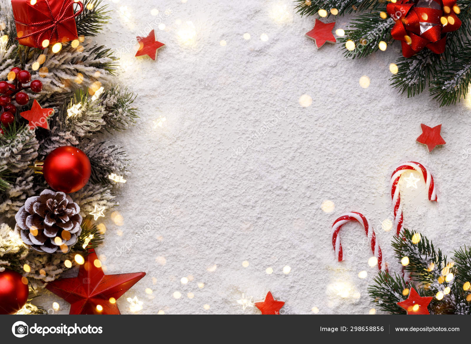 Christmas decorations background Stock Photo by Lana M 298658856