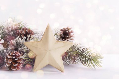 Modern Noel veya Yeni Yıl dekorasyonu