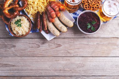 Octoberfest parti akşam yemeği