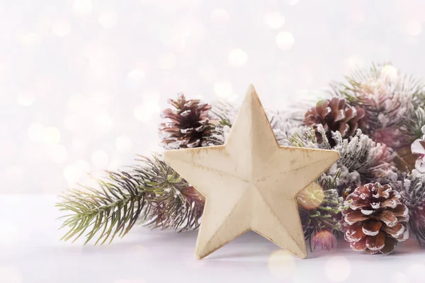 Moderní vánoční nebo novoroční dekorace — Stock fotografie