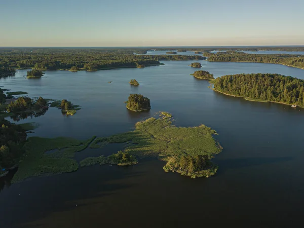 Morze i wyspy, fiński krajobraz morski, Porvoo Photo Strzał z drona. — Zdjęcie stockowe