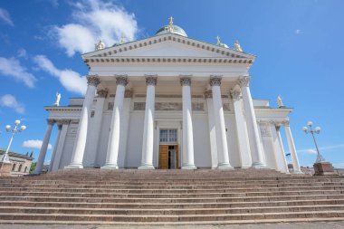 Helsinki, Uusimaa, Finlandiya. 6 Temmuz 2020, St. Nicholas Katedrali