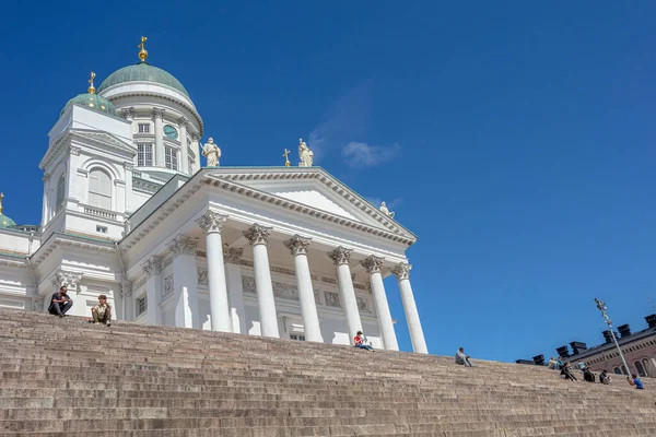 Helsinki, Uusimaa, Finlandia. 6 luglio 2020, Cattedrale di San Nicola — Foto Stock