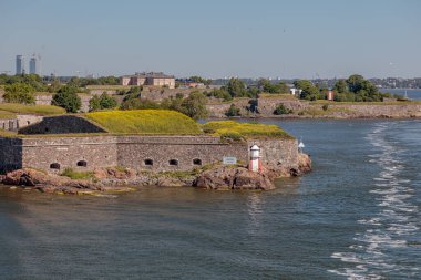 Helsinki, Uusimaa, Finlandiya, 20 Temmuz 2020, Silja Hattı feribotu limana demirlemiş, deniz, yaz, güneşli gün manzaralı