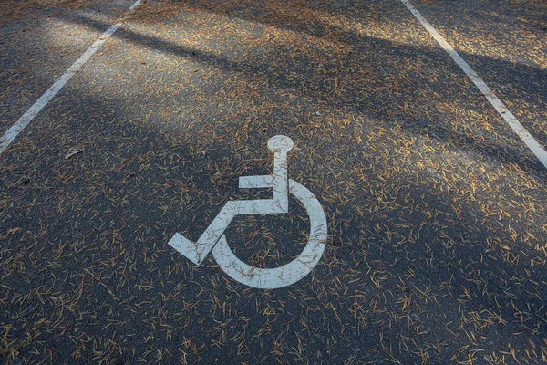 Otoparkta engelli işareti çizildi