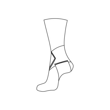 Beyaz arka plan üzerinde bilek için elastik bandaj. Vektör çizim