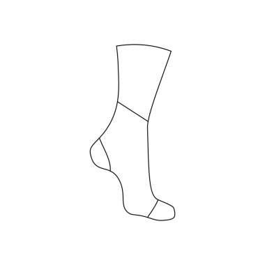 Beyaz arka plan üzerinde ayak bileği üzerinde neopren ayraç. Vektör çizim