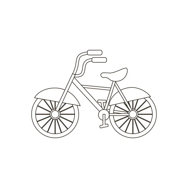 Ποδήλατο Εικονογράφηση Διάνυσμα Στο Λευκό Φόντο Εικονογράφηση Διάνυσμα — Διανυσματικό Αρχείο