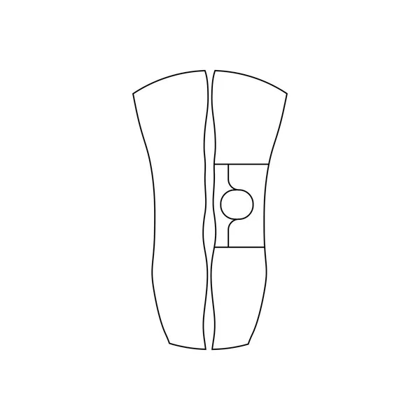 膝関節で包帯ホワイト バック グラウンドのオープン カップを ベクトル図 — ストックベクタ