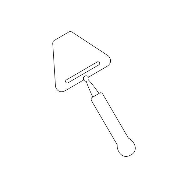 Ilustración Cuchillo Queso Sobre Fondo Blanco Ilustración Vectorial — Vector de stock