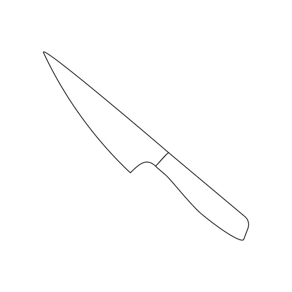 Kock Kniv Illustration Den Vita Bakgrunden Vektorillustration — Stock vektor