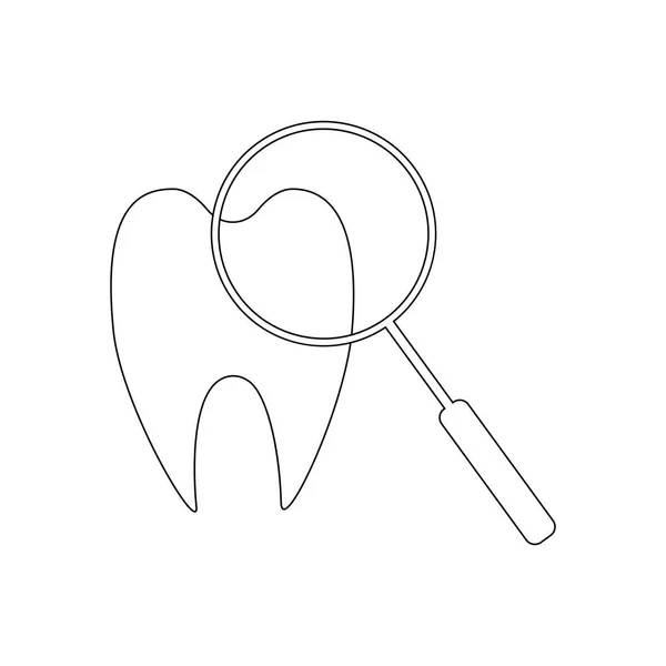 Ilustración Del Cuidado Dental Fondo Blanco Ilustración Vectorial — Vector de stock