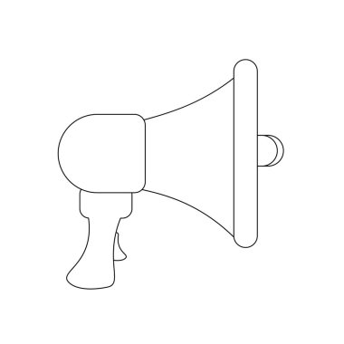 Ağızlık illüstrasyon vektör beyaz arka plan üzerinde. Vektör çizim