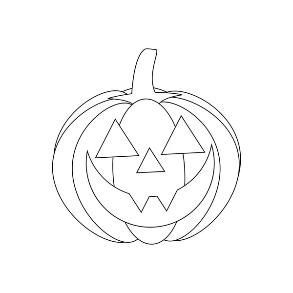 Jack Lantern Pumpkin Illustration White Background Vector Illustration — Stock Vector
