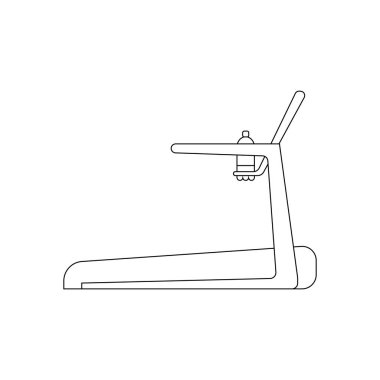 Beyaz arka planda çalışan bir parça. Vektör illüstrasyonu