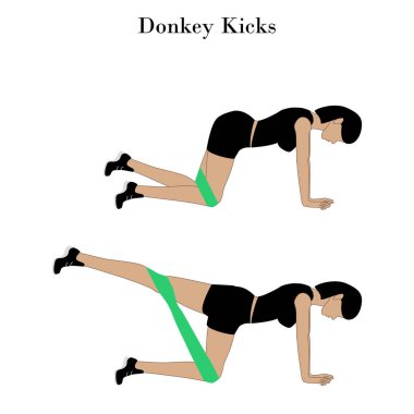 Eşek egzersiz tekmeler