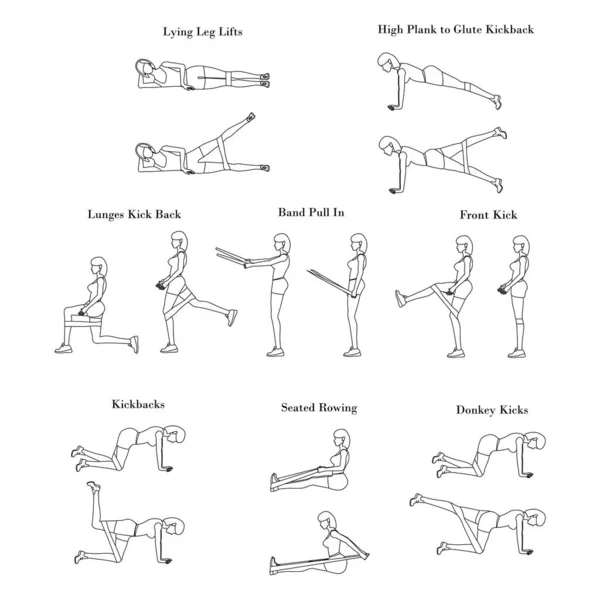 Band übt Trainingsskizze — Stockvektor